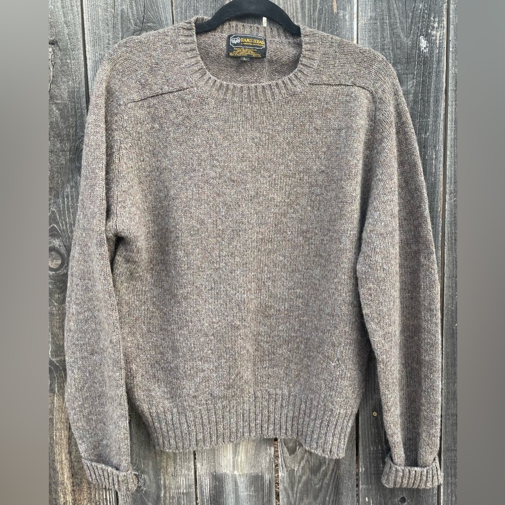 Rams Head Grodins Exclusive 100% Lambswool Men’s Sweater. Size L